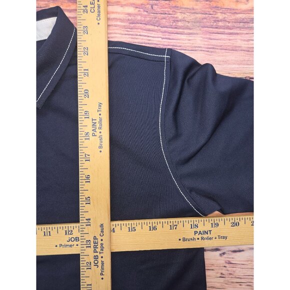 Footjoy FJ Kids Navy Blue White Stitching Polo Large - Picture 8 of 8